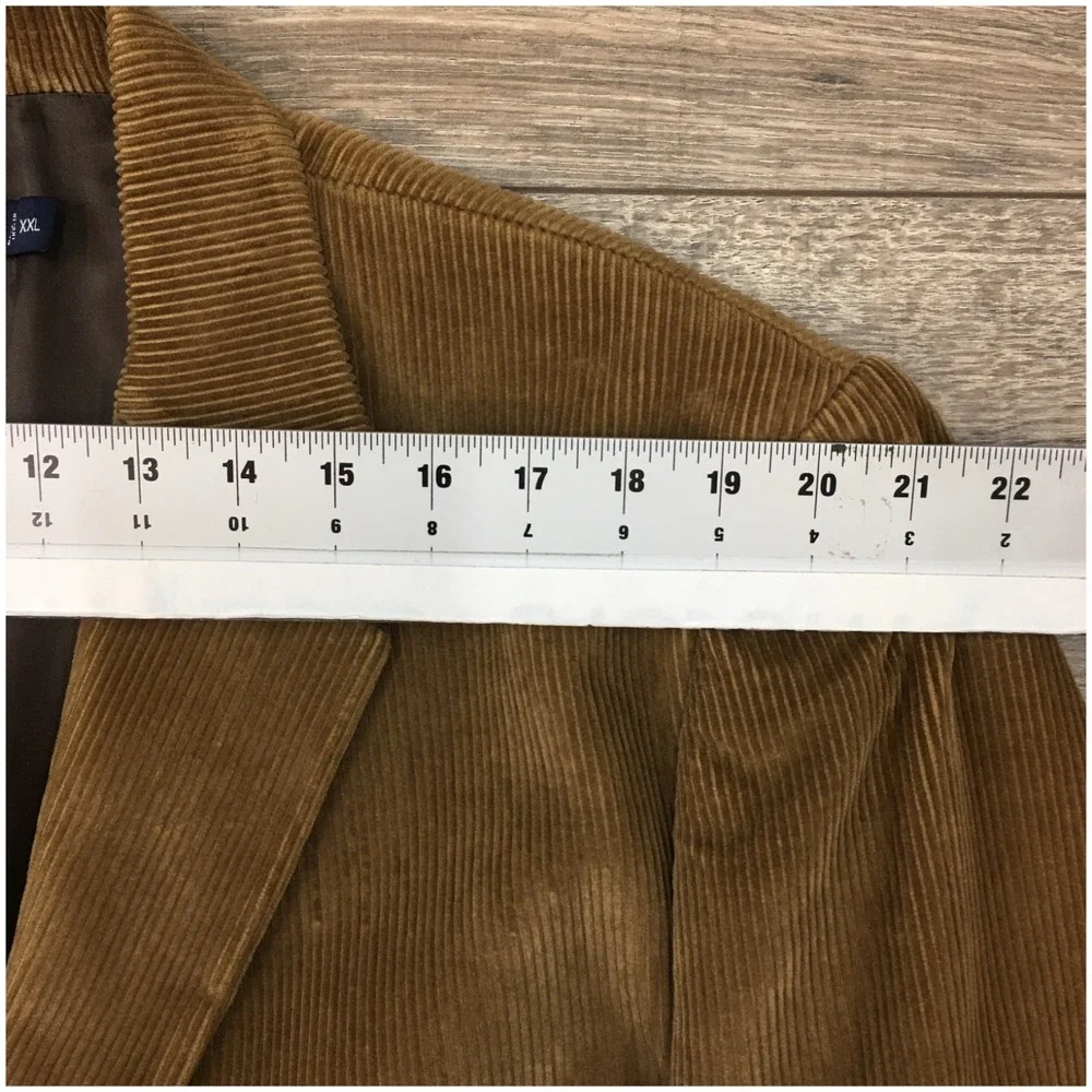NAUTICA Men Corduroy Blazer Sport Coat Casual Jacket Size 2XL (48L) Suit (FLAWS)